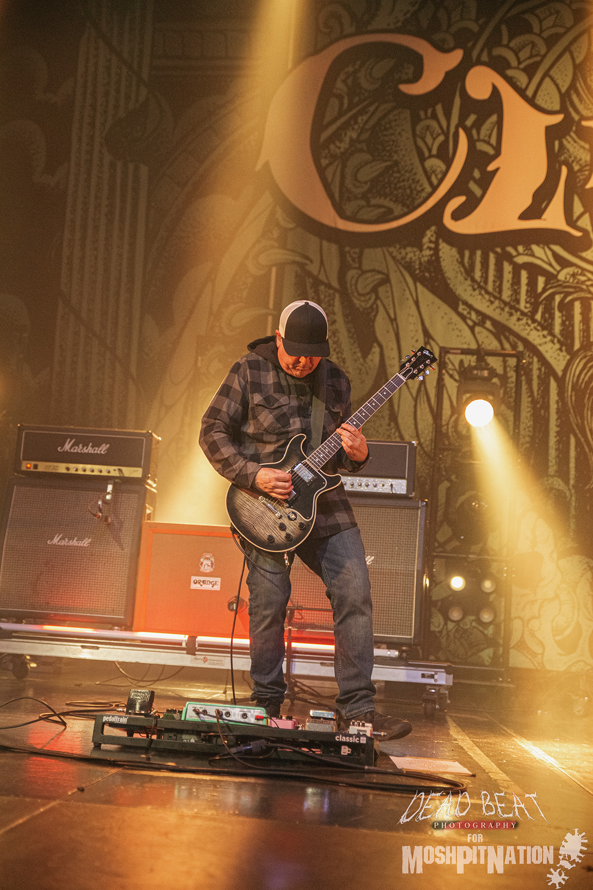 Tim Sult, Guitar for Clutch, playing a concert in Grand Rapids MI in September 2024. Photo Credit: DeadBeat Photography, Daniel Bird - MoshPitNation