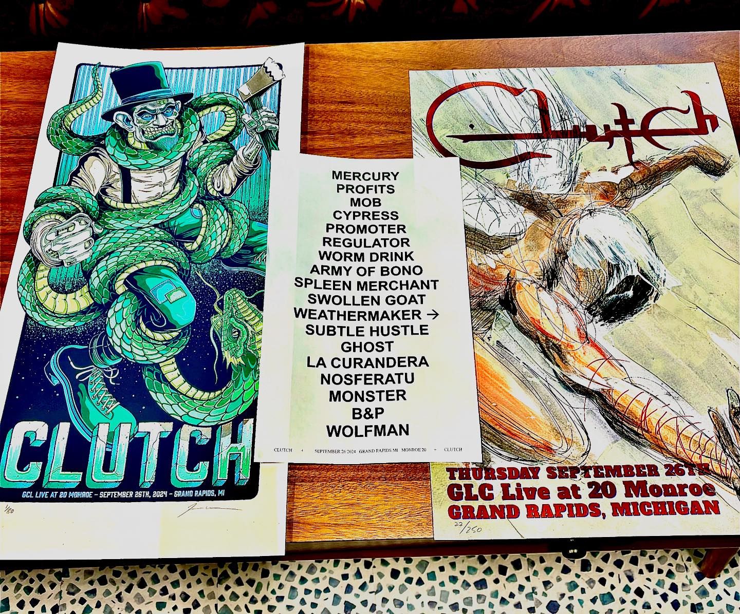 Clutch Concert Set List Grand Rapids MI 9-26-2024 - MoshPitNation.com 